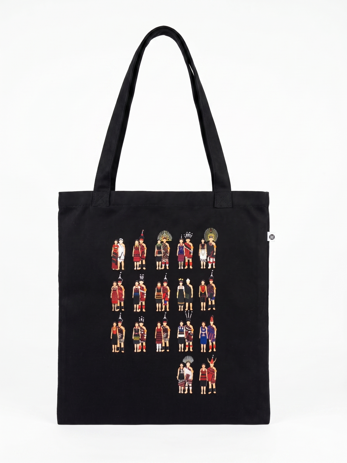 Nagaland Design Tote Bag (Black)