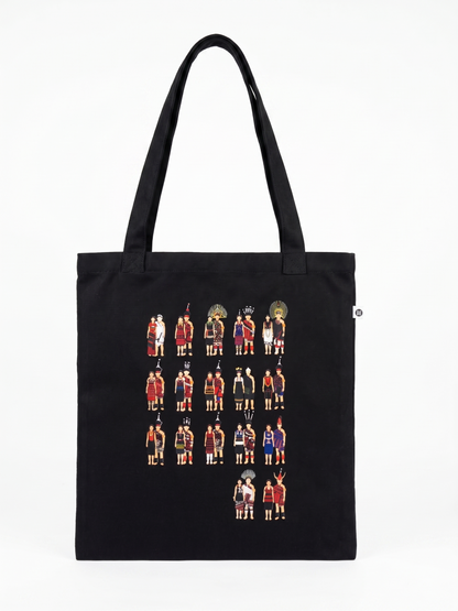 Nagaland Design Tote Bag (Black)