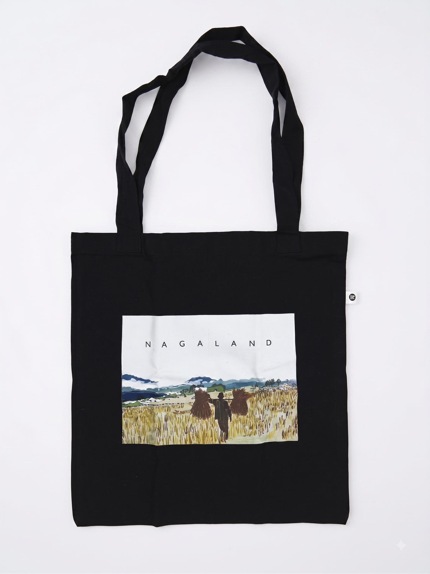 Naga Man in Field Tote Bag (Black)
